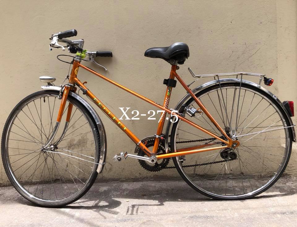 X2: Xe đạp cổ Peugeot bản Mixt sản xuất 1979 màu da đồng - Đồng hồ nhà kho